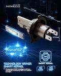 NINEO H4 9003 Light Bulbs - 300% Brighter