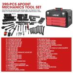 390-Piece Mechanics Tool and Socket Set