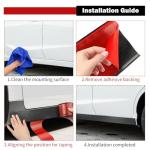 Universal Self-Adhesive Side Skirts for Cars