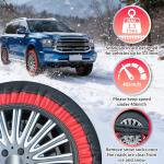 Tire Snow Socks for Winter Traction - 2 Pack