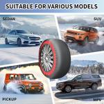 Tire Snow Socks for Winter Traction - 2 Pack