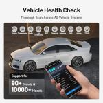 TOPDON Carpal OBD2 Scanner Bluetooth - Scanner for Car, All System Diagnostic Tool for iOS & Android, Vehicle Health Check, 6 Maintenance Services, Smog Check, Repair Guide, Performance Test