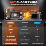 ANCEL OBD2 Scanner FX6100 Bidirectional Scan Tool, All Systems Car Scanner Diagnostic Tool with Active Test, 15+ Reset Services, Oil Light/EPB/BMS/ABS Bleeding/SAS Reset, CAN-FD, AutoVIN, Free Update