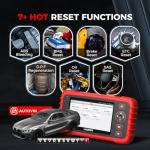 LAUNCH OBD2 Scanner CRP123X V2.0, 2025 Lifetime Free Update Diagnostic Scan Tool, Car Check Engine Code Reader with Oil/Brake/SAS/BMS/D.P.F/ABS Bleeding/Throttle Reset, FCA SGW, Auto VIN, Battery Test