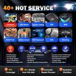 Autel Scanner MaxiCOM MK900BT, 2025 MK900-BT V2.0 Bidirectional Diagnostic Tool, 8in Up of MK900 MX900 MK808S MK808BT MX808S MK808Z, 3000+ Active Tests, 40+ Service, CAN-FD&DOIP, All System, FCA 11 OS