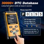 OBDMATE Car Scanner, 2025 New Upgraded Check Engine Code Reader OBDII Diagnostic Tool Read&Clear Codes| Wireless Printing| Battery Voltage Test| Graphic Live Data, Unviersal OBD2 Code Reader