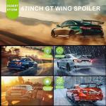 47-Inch Adjustable GT Wing Spoiler for Cars