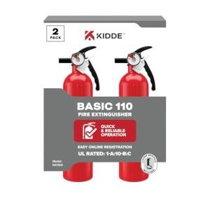 Kidde Fire Extinguisher with Mounting Bracket, 2-Pack