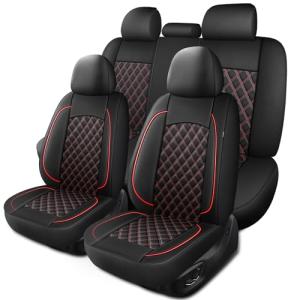 Breathable Napa Leather Car Seat Covers Set