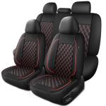 Breathable Napa Leather Car Seat Covers Set