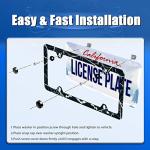 Gothic Spider Web License Plate Frame