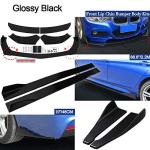 Universal Car Bumper Lip Spoiler and Side Skirts
