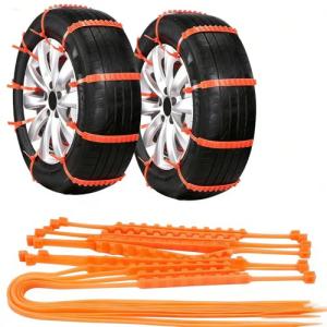 Reusable Snow Tire Chains for Winter Traction