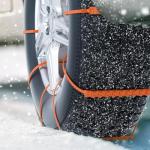 Reusable Anti-Skid Snow Tire Chains for Cars