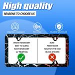 Gothic Spider Web License Plate Frame