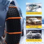 Reusable Anti-Skid Snow Tire Chains for Cars