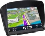GPS Navigator for Car Truck RV, Latest 2025 Map, 7 inch Touch Screen Real Voice Spoken Turn-by-Turn Direction Reminding Navigation System for Cars, Vehicle GPS with Speed and Red Light Warning