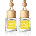 HoogaLife Car Air Freshener Diffuser 2 Pack Hanging Pistachio Salty Caramel Car Air Freshener for Women 45+ days Long Lasting Fragrance Made in USA (P62)