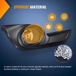 Nilight Fog Light Assembly Compatible with 2013 2014 2015 Nissan Altima Clear Lens w/H11 12V 55W Bulbs