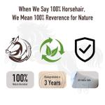 Euvia 100% Horsehair Shoe Brush - 7" Solid Beech Wood Leather Shine Brush for Boots, Shoes, & Car Interiors - Soft Polishing Bristles for Buffing & Cleaning (7" Brush 1pc)