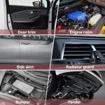 2080Pcs Car Retainer Clips & Fasteners Kit – 33 Universal Sizes Nylon Bumper, Fender Rivets, Door Panel Clips, and Plastic Rivets with 10 Cable Ties and Removal Tool for Toyota, Ford, Benz (2080pcs)