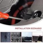 2080Pcs Car Retainer Clips & Fasteners Kit – 33 Universal Sizes Nylon Bumper, Fender Rivets, Door Panel Clips, and Plastic Rivets with 10 Cable Ties and Removal Tool for Toyota, Ford, Benz (2080pcs)