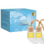 HoogaLife Car Air Freshener Diffuser 2 Pack Hanging Pistachio Salty Caramel Car Air Freshener for Women 45+ days Long Lasting Fragrance Made in USA (P62)