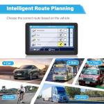 GPS Navigator for Car Truck RV,7 inch Touch Screen Latest 2026 Map, Real Voice Spoken Turn-by-Turn Direction Reminding Navigation System, Vehicle GPS with Speed and Red Light Warning (1 Bracket)