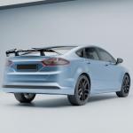 Rear Trunk Spoiler Wing Compatible with Ford Mondeo Fusion Taurus Sedan Accessories JDM GT PSM Duckbill Aleron Spoiler Painted Gloss Black