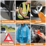 HLWDFLZ Roadside Emergency Kit with Scissor Jack for Car Safety Kit Emergency Roadside Kit for Car