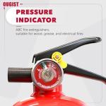 2.5LBS ABC Dry Chemical Fire Extinguisher for Home & Vehicle, Portable Kitchen/Car/RV Fire Extinguisher, Non-Conductive Multipurpose Class A B C, Red (1-Pack)