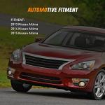 Nilight Fog Light Assembly Compatible with 2013 2014 2015 Nissan Altima Clear Lens w/H11 12V 55W Bulbs