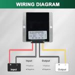 36V/48V to 12V DC Step Down Converter 10A 120W Buck Voltage Reducer Power Supply Transformer for Car Truck Golf Cart Boat LED Light CCTV Radio GPS Fan Solar System