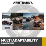 SNOCATENA Auto Tightening Snow Chains for Car – Quick Fit, Easy Installation, Reusable Universal Tire Chains for Winter Emergency Traction (Set of 2)