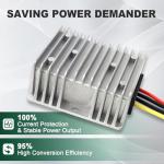 36V/48V to 12V DC Step Down Converter 10A 120W Buck Voltage Reducer Power Supply Transformer for Car Truck Golf Cart Boat LED Light CCTV Radio GPS Fan Solar System