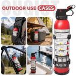 Dry Stop Fire Extinguisher for Home & Vehicle - 600g Dry Chemical Powder Fire Extinguisher | Grease & Electrical Fire Extinguisher for Kitchen, Car, Portable (2-Pack)