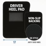 Black Universal Carpet Auto Floor Mats 4 Piece
