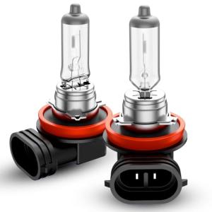 TIRARP H11 Headlight Bulbs, 2Pcs 12V 55W H11 Halogen Bulbs Replacement for Car Truck Headlight Bulb, 3800K Amber Yellow