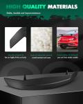 SCITOO ABS Spoiler Wing Fit for Most Cars Universal Custom Style 1PC Matte Black Rear Rear Trunk Spoiler Wing with 3rd Brake Light