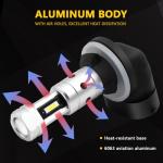 PHINLION 881 LED Fog Light Bulbs, 3800 Lumens Super Bright 886 889 894 896 898 LED Fog Lights Replacement for Cars, Non-polarity, 6000K Xenon White, Pack of 2