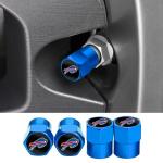 Sports Designed tire Valve stem caps,4 Pack Car Tire Air Caps Cover-car Accessories with Aluminum Alloy Valve stem caps for Car Truck SUV Motorcycle Bike. (for Blue br)