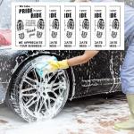 100Pcs Paper Floor Mats for Cars, Disposable White Automotive Floor Mats Kraft Paper, Waterproof Car Foot Pads Protective Papers, Thank You Mats for Car Detailing, Auto Dealership (20" x 16")