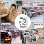 100Pcs Paper Floor Mats for Cars, Disposable White Automotive Floor Mats Kraft Paper, Waterproof Car Foot Pads Protective Papers, Thank You Mats for Car Detailing, Auto Dealership (20" x 16")