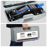 DNA Motoring Low Profile Hydraulic Trolley Service/Floor Jack, 2 Ton (4000 lbs) Capacity, Lifting Range 5.1"-13", Blue, TOOLS-00474