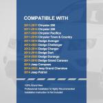 Auto Dynasty Projector Fog lights Compatible with 2011-2022 Chrysler 200 300 Pacifica Town & Country Dodge Avenger Challenger Jeep Grand Cherokee, Driver Passenger Side, Chrome Housing