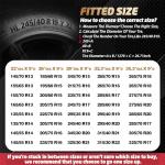 K-Musculo RV Tire Covers 4-Pack, Waterproof Wheel Covers for RV Wheel Travel Trailer Camper Truck SUV, Fit 19-22 Inch Tire Diameter (Black)