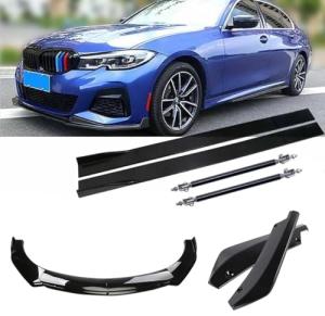 B-M-W Front Bumper Splitter & Glossy Side Skirts