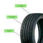 Accelera Phi-R All-Season Passenger Car Touring Radial Tire-175/55R15 175/55/15 175/55-15 77T Load Range SL 4-Ply BSW Black Side Wall UTQG 400AA