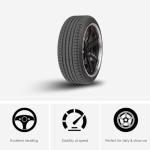 Accelera Phi-R All-Season Passenger Car Touring Radial Tire-175/55R15 175/55/15 175/55-15 77T Load Range SL 4-Ply BSW Black Side Wall UTQG 400AA