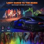 Jushope RGB LED Strip Lights for Cars